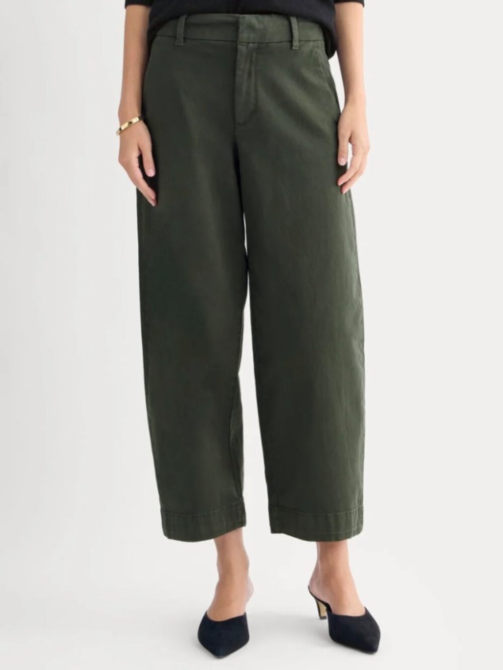 Everlane Olive Green Tapered Chinos
